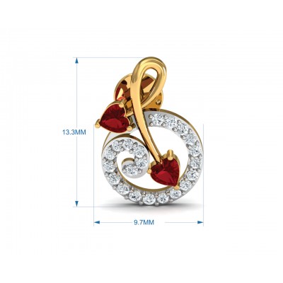 Gia Tourmaline Diamond Earrings in Gold